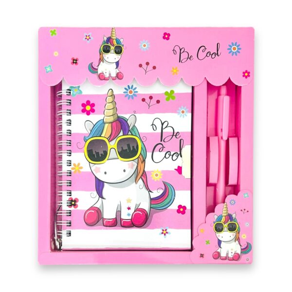 Diario íntimo en set con bolígrafo I.038 – Rosa