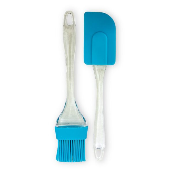 Espátula con pincel silicona de cocina – Celeste