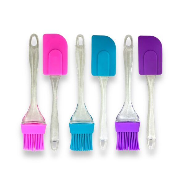 Espátula con pincel silicona de cocina