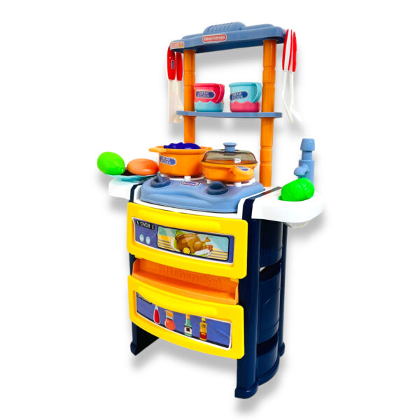Cocina de juguete con accesorios – Azul