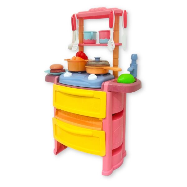 Cocina de juguete con accesorios – Rosa