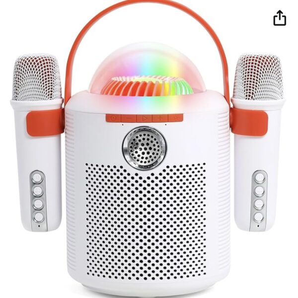 Parlante con 2 micrófonos I. 607-5 – Blanco