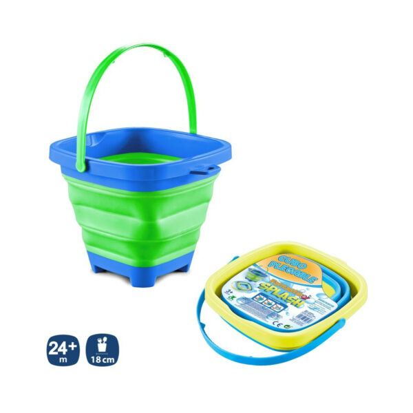 Balde de playa plegable – Verde