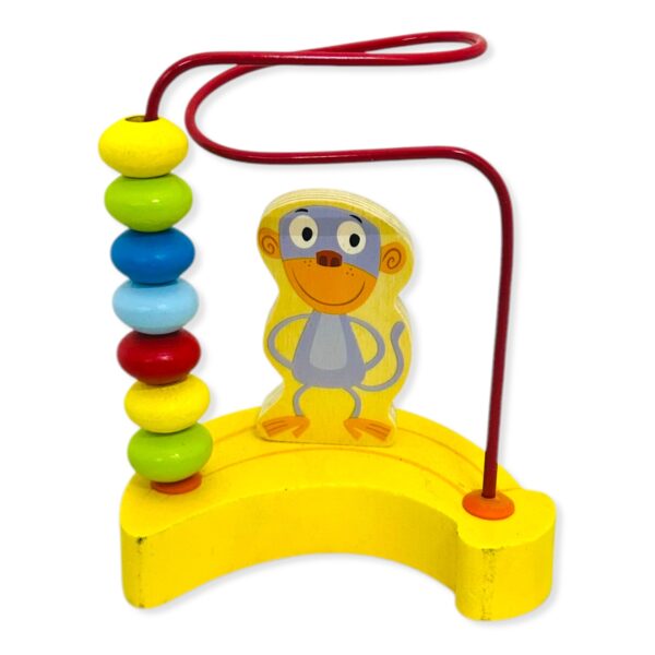 Ábaco mono de madera