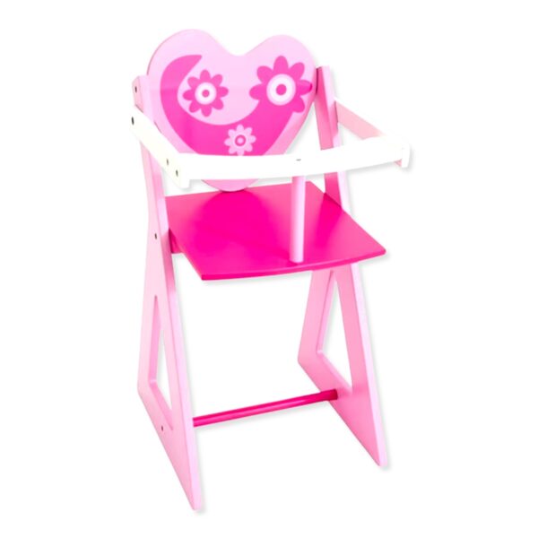 Silla de bebé para muñecas de madera