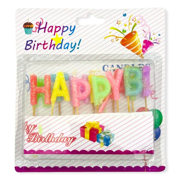 Velitas HAPPY BIRTHDAY glitter