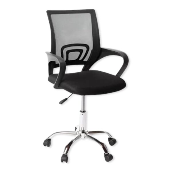 Silla de escritorio Mesh con base cromada