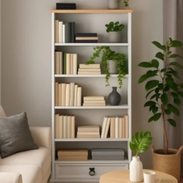 Biblioteca madera maciza 3 estantes