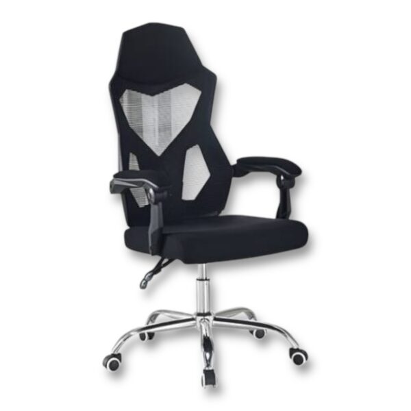 Silla de escritorio con base cromada