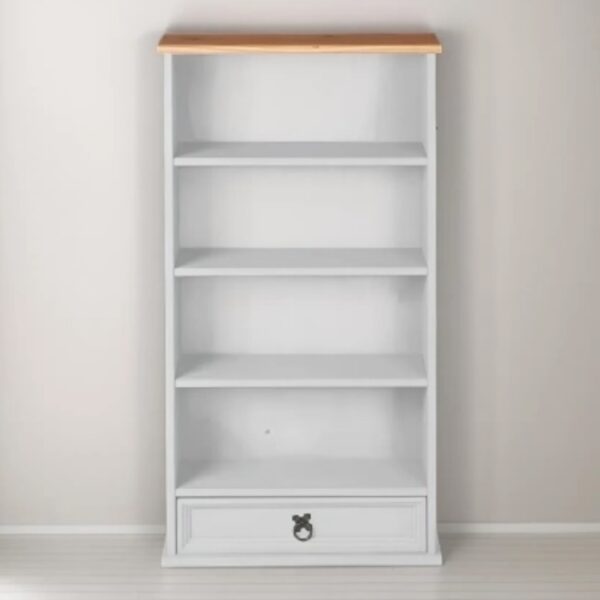 Biblioteca madera maciza 3 estantes