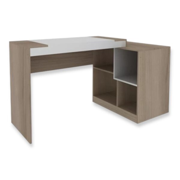 Escritorio 2 x1 con estantes