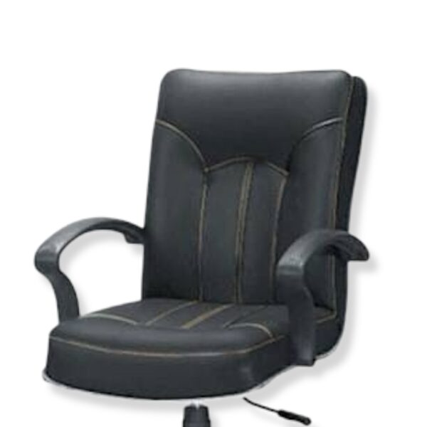 Silla de escritorio de eco cuero y base cromada