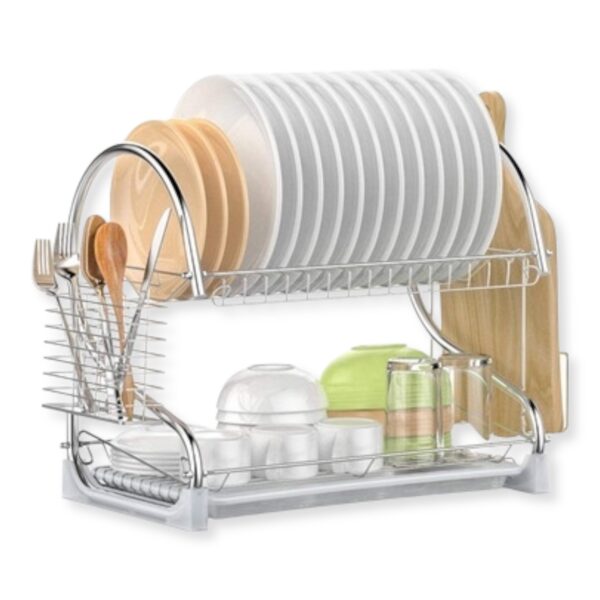 Escurridor doble de metal