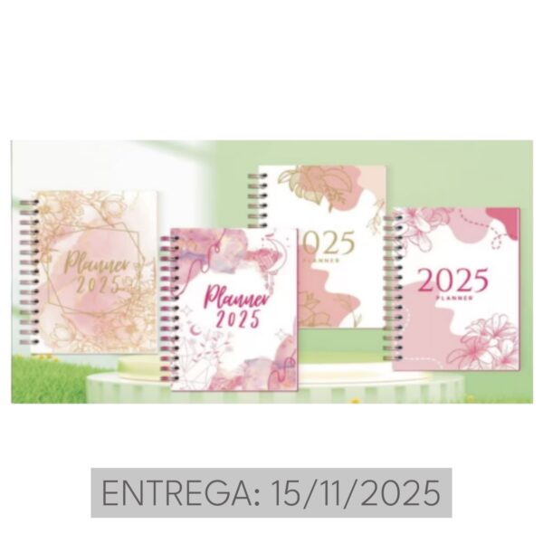 Agenda 2026 A5 acuarela flores