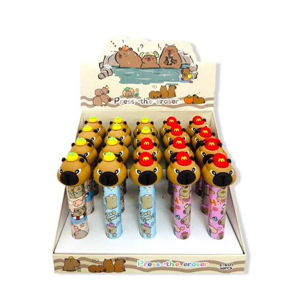 Goma carpincho en lápiz