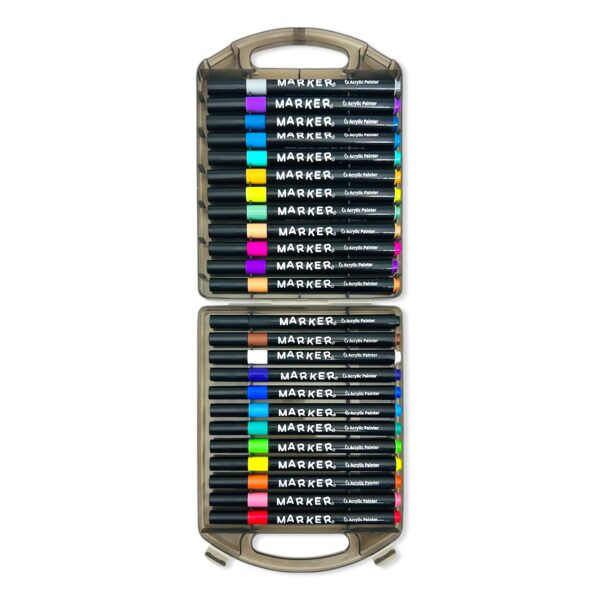 Marcadores acrílicos punta pincel x 24