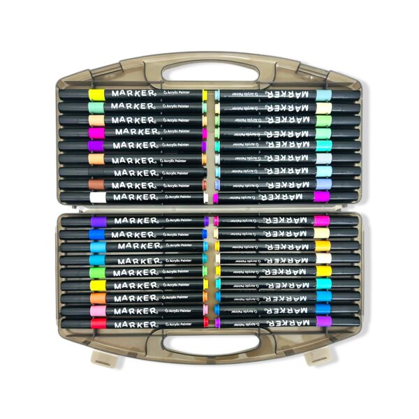 Marcadores acrílicos punta pincel x 36