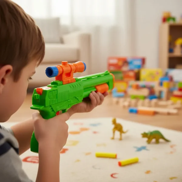 Pistola lanza dardos con dinos I. 1980-4