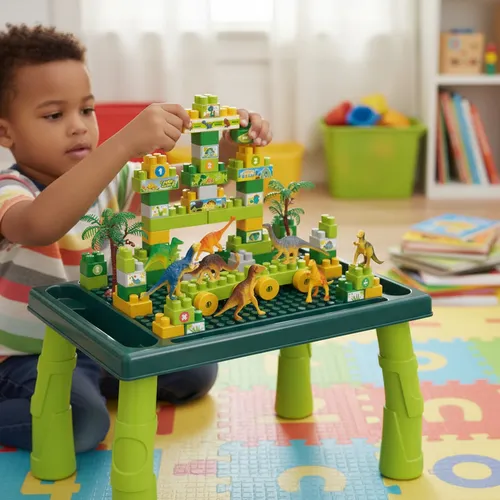 Bloques con mesa encastrable 80 piezas. I. 6691