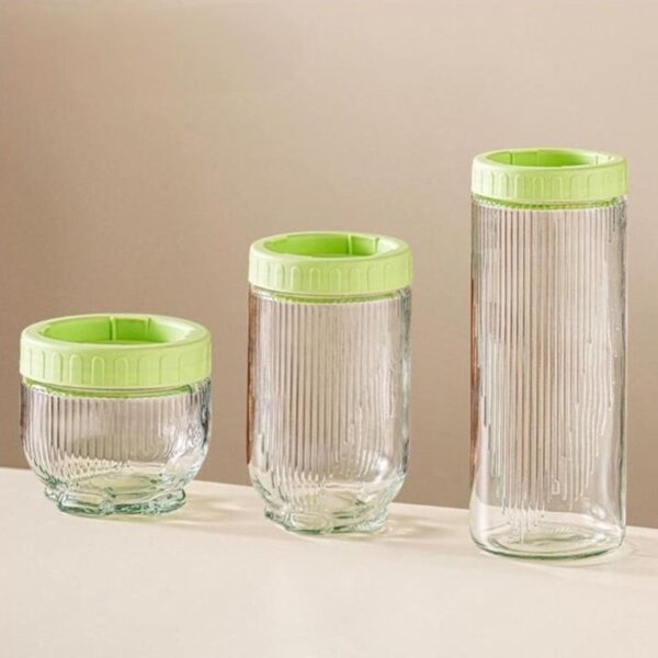 Frascos Apilables X 3 Unidades Vidrio