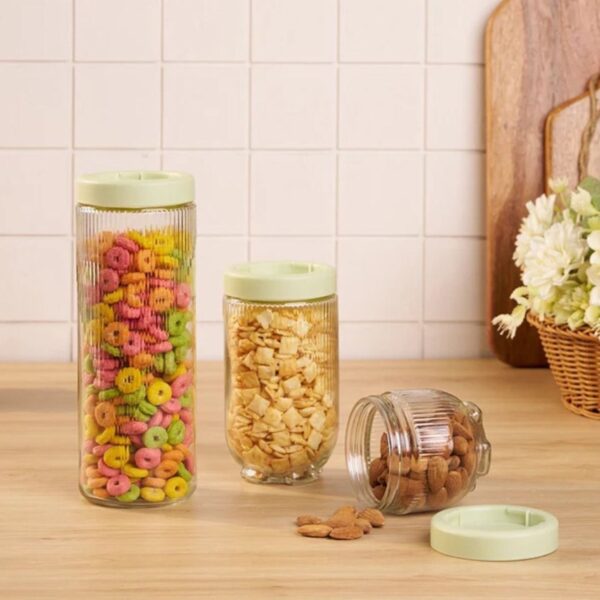 Frascos Apilables X 3 Unidades Vidrio