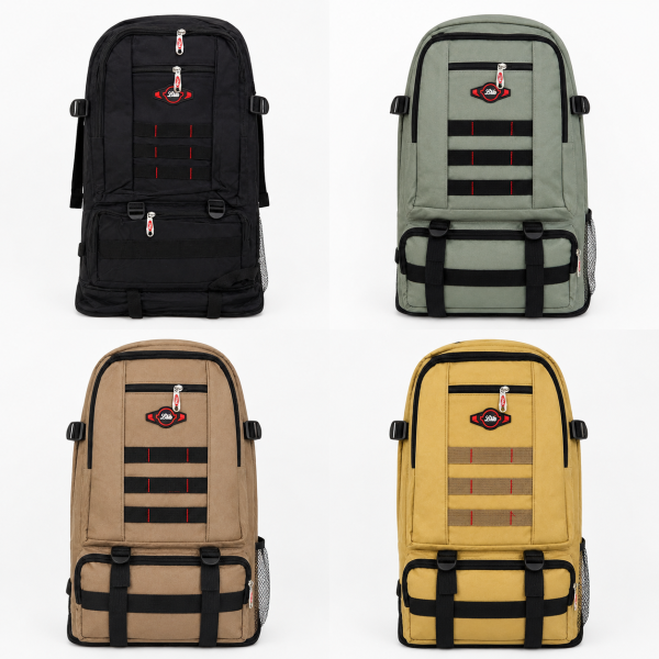 Mochila camping expandible reforzada