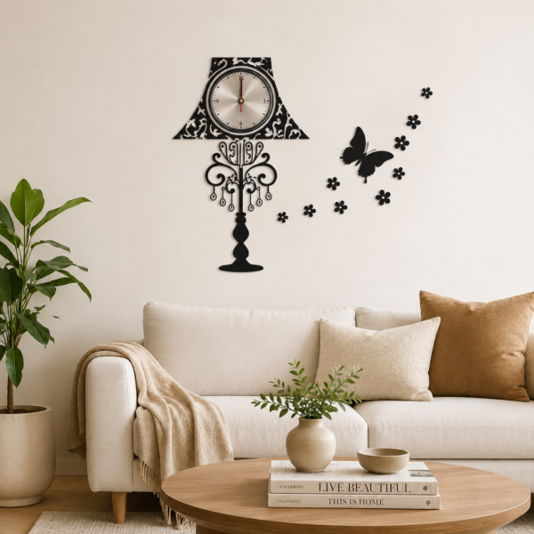 Reloj de pared decorativo con adhesivos