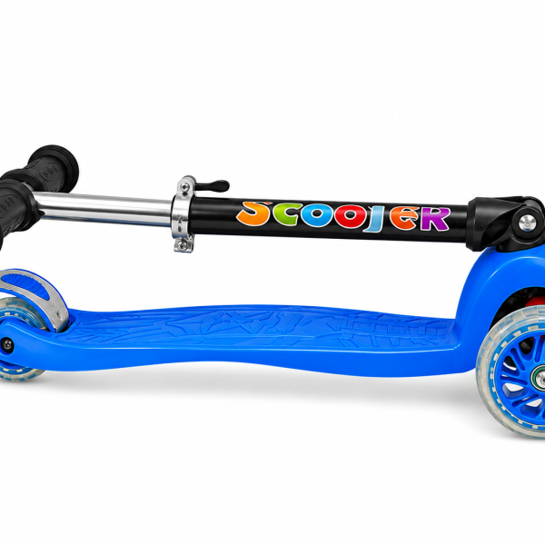 Monopatin Scooter Celeste  Fluo  4 Ruedas 2865