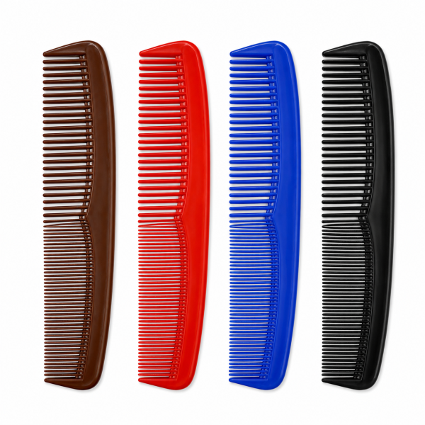 Peine de plástico curvo de cabello