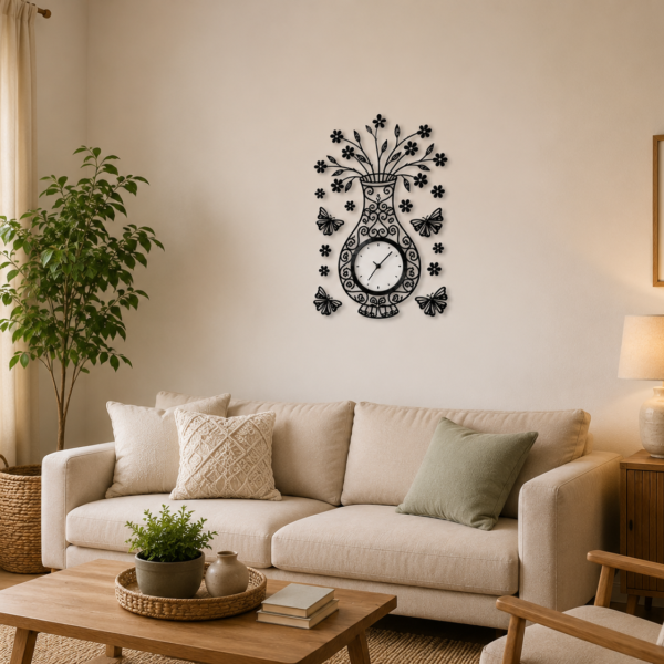 Reloj de pared decorativo con adhesivos