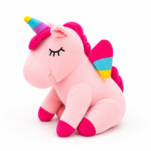 Unicornio de peluche 30 cm – Rosa