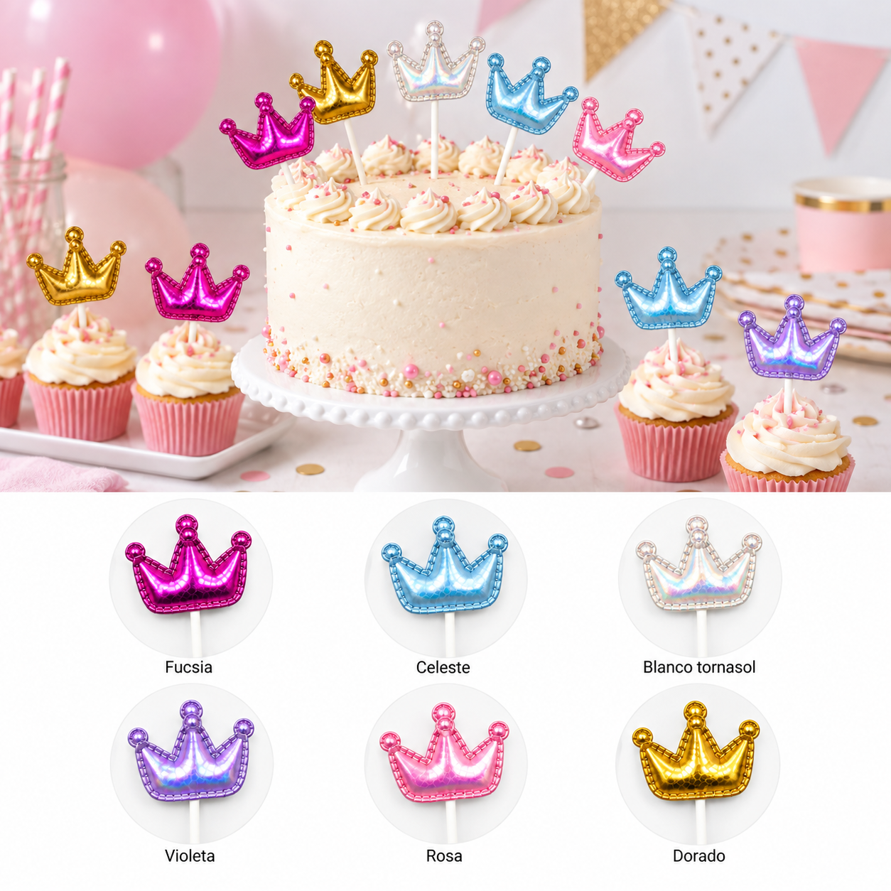 Adorno Torta Topping 5 piezas I.247 - Imagen 1