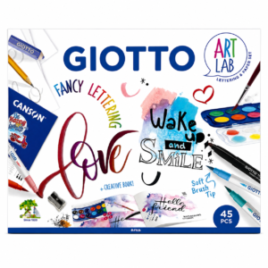 Set Artístico Giotto Art Lab Fancy Lettering – 45 piezas