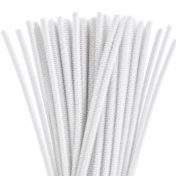 Limpia pipa metalizado – Blanco