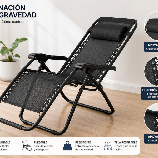 Silla Reposera reclinable