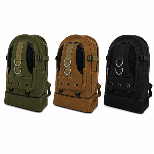 Mochila camping reforzada con herrajes