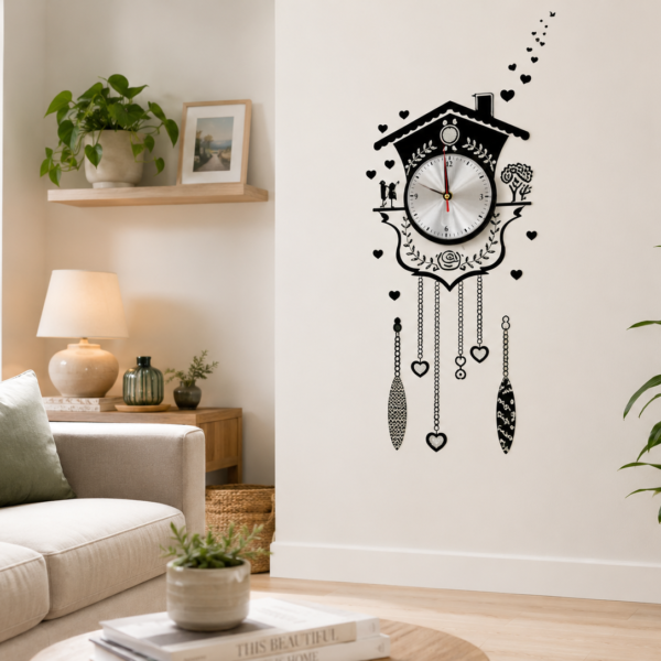 Reloj de pared con apliques