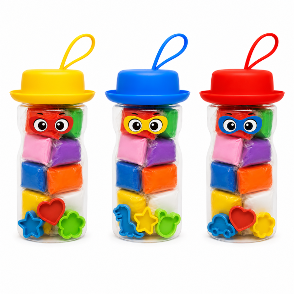 Masa de moldear con accesorios en tubo