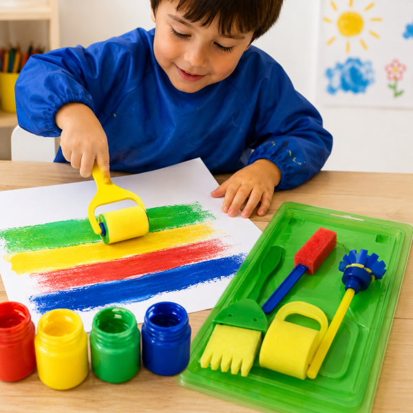 Set de pintor con sellos x5