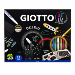 Set creativo Giotto Art Lab Crazy Black – 23 piezas