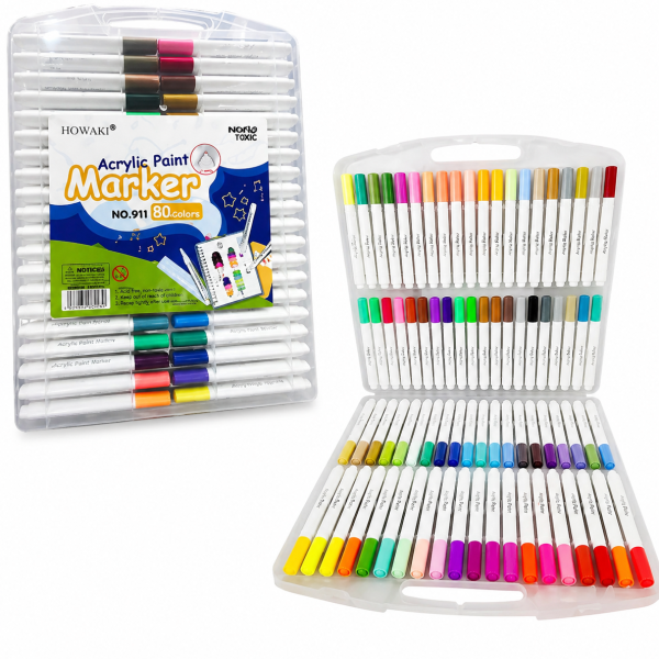 Marcadores acrílicos HOWAKI x 60 colores