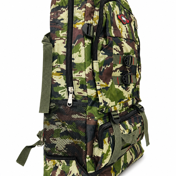 Mochila camping camping camuflada