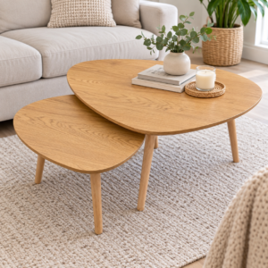 ## Set de 2 Mesas Ratona Nido – Diseño Moderno en Madera
