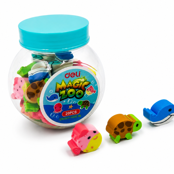 Gomas de borrar magic zoo x 20pc