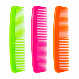 Peine de plástico curvo de cabello