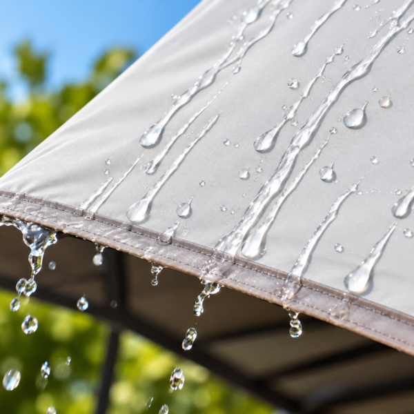 Toldo con soportes 3×4