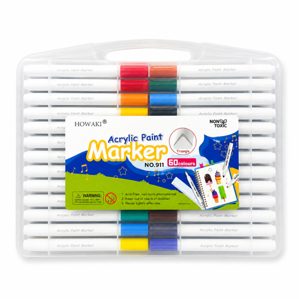 Marcadores acrílicos HOWAKI x 60 colores