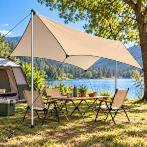 Toldo con soportes 3x4