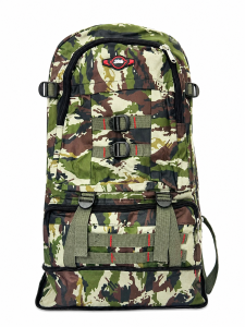 Mochila camping camping camuflada