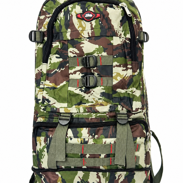 Mochila camping camping camuflada